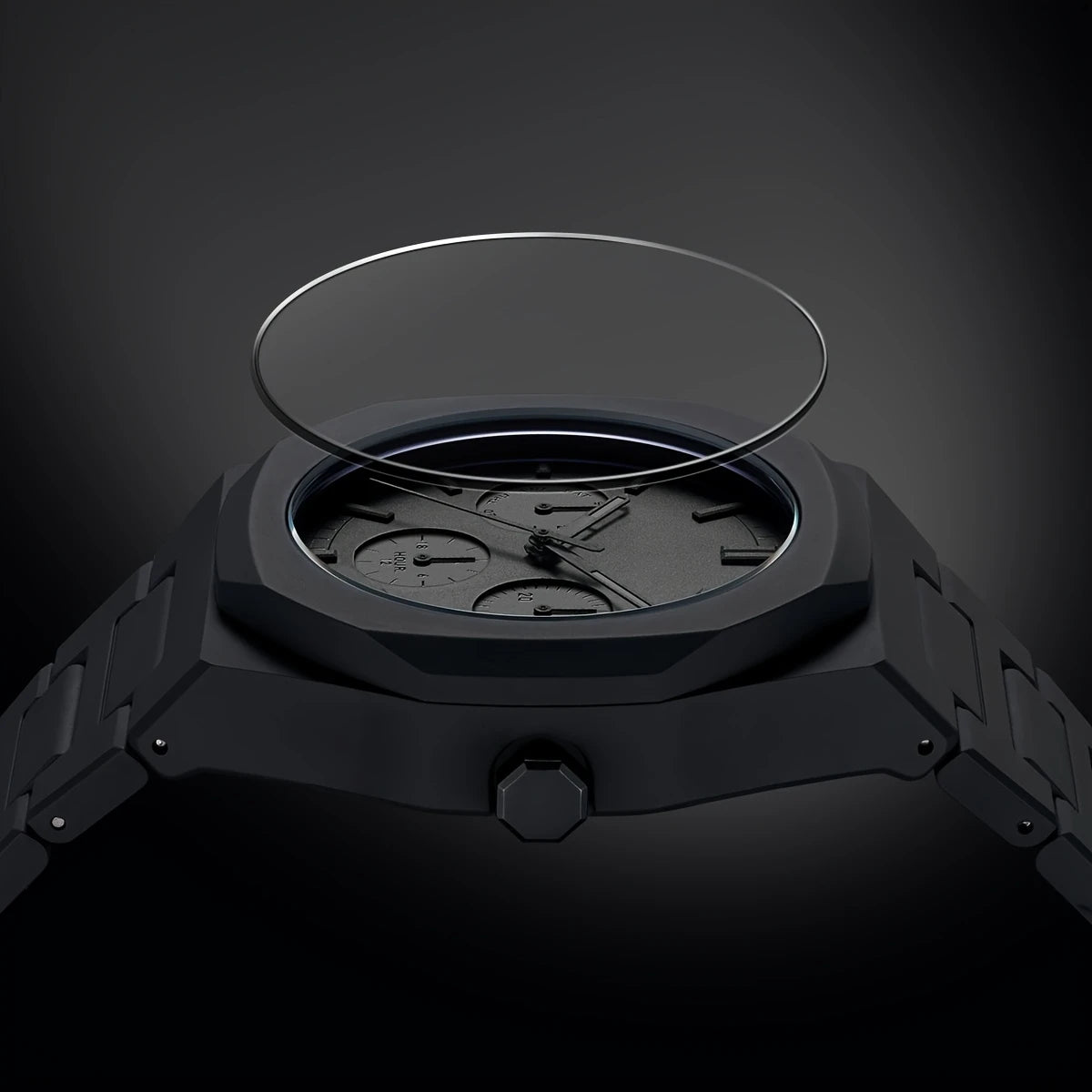 Casual Arabic Dial Design Fashion Black Wrist Quartz Watch for Men