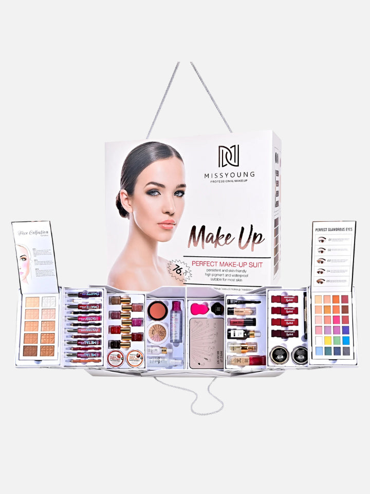 All-in-One Professional Makeup Kit | Complete Cosmetic Set for Women & Girls – Gift & Festival Makeup Set - Gulf Souk