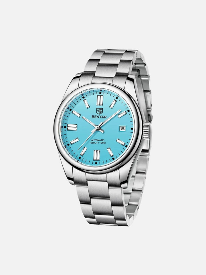 BENYAR 5185 Men’s Automatic Mechanical Watch – 100M Waterproof, Stainless Steel, Seagull ST6 Movement