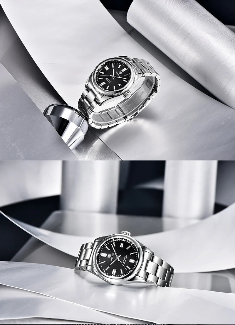 BENYAR 5185 Men’s Automatic Mechanical Watch – 100M Waterproof, Stainless Steel, Seagull ST6 Movement