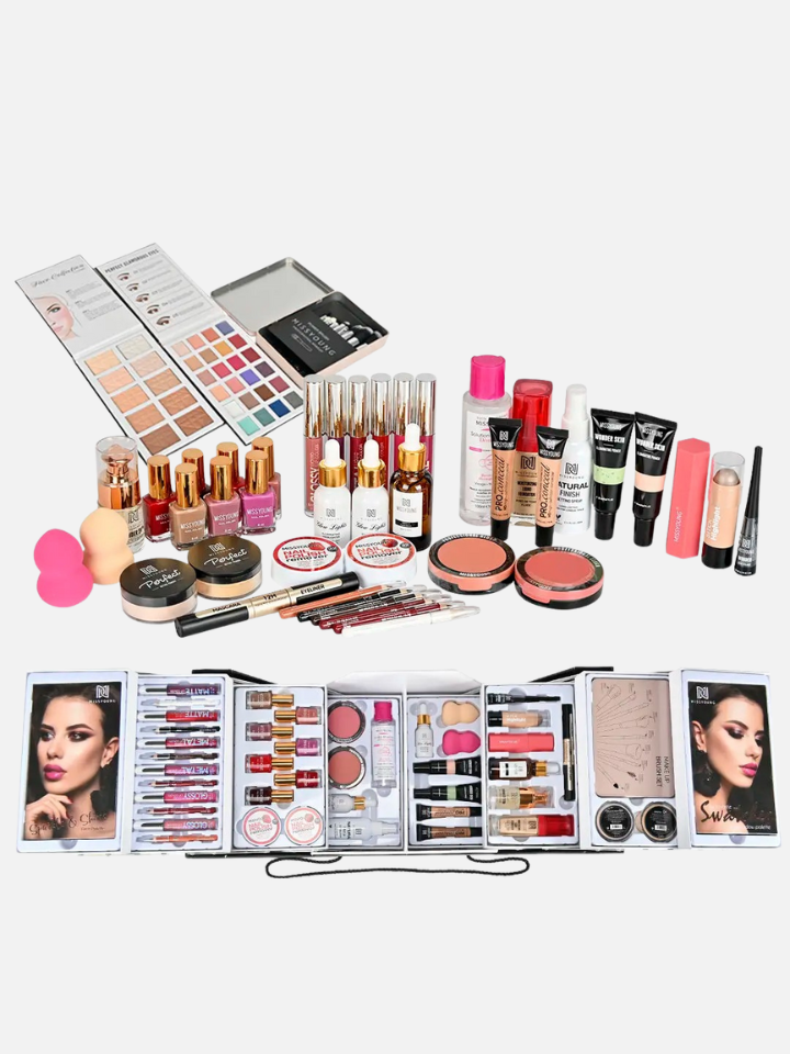 All-in-One Professional Makeup Kit | Complete Cosmetic Set for Women & Girls – Gift & Festival Makeup Set - Gulf Souk