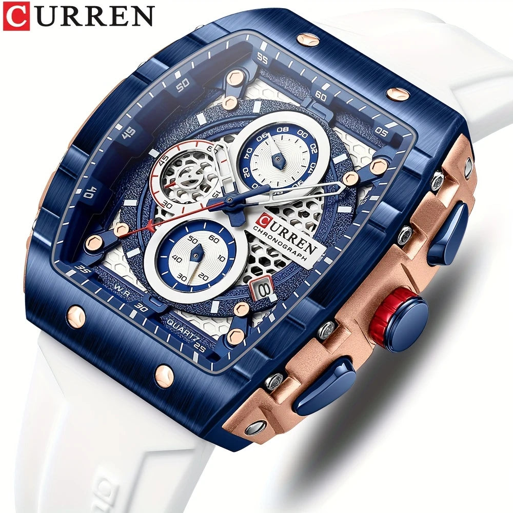 CURREN Men's Sports Rectangular Watch (Dial 4.7cm) - CUR221