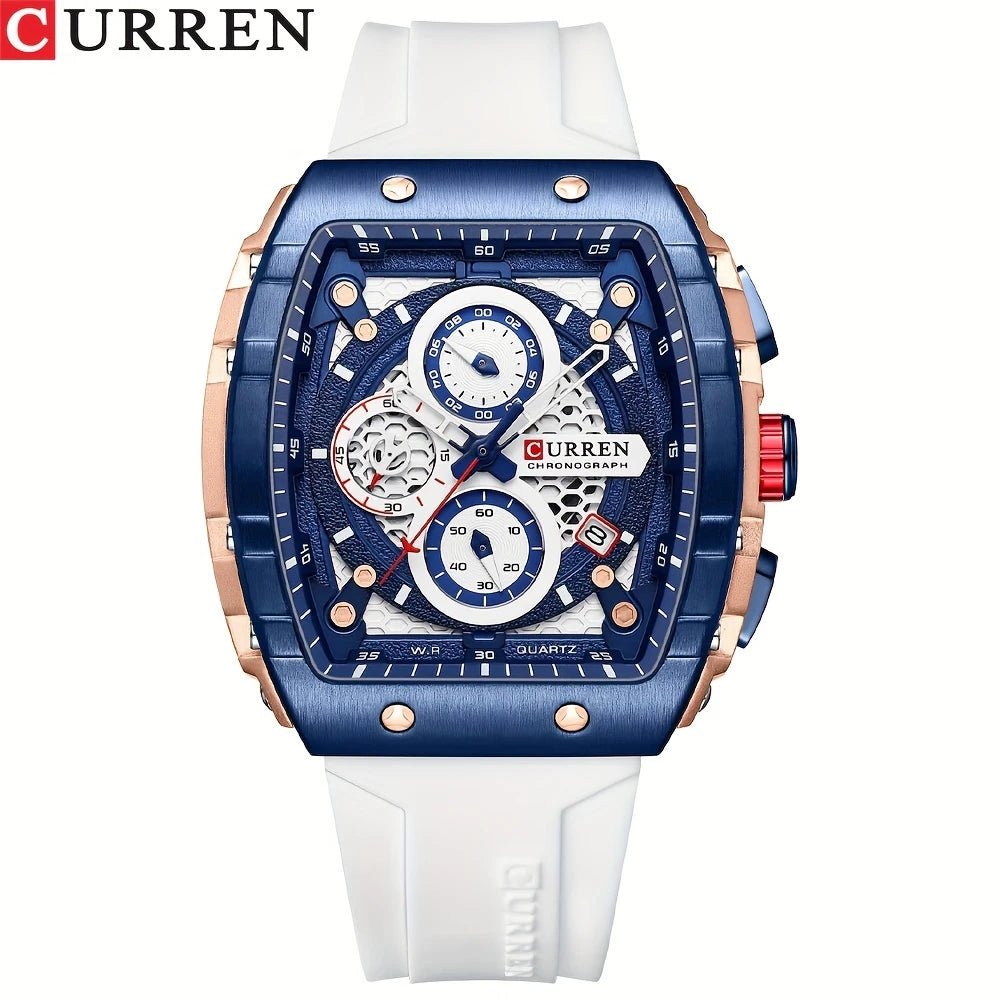 CURREN Men's Sports Rectangular Watch (Dial 4.7cm) - CUR221