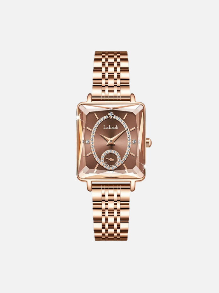 LABAOLI Women’s Waterproof Quartz Watch | Stainless Steel Band, 3 BAR Water Resistance – Luxury Alloy Case