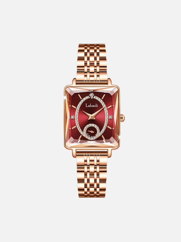 LABAOLI Women’s Waterproof Quartz Watch | Stainless Steel Band, 3 BAR Water Resistance – Luxury Alloy Case