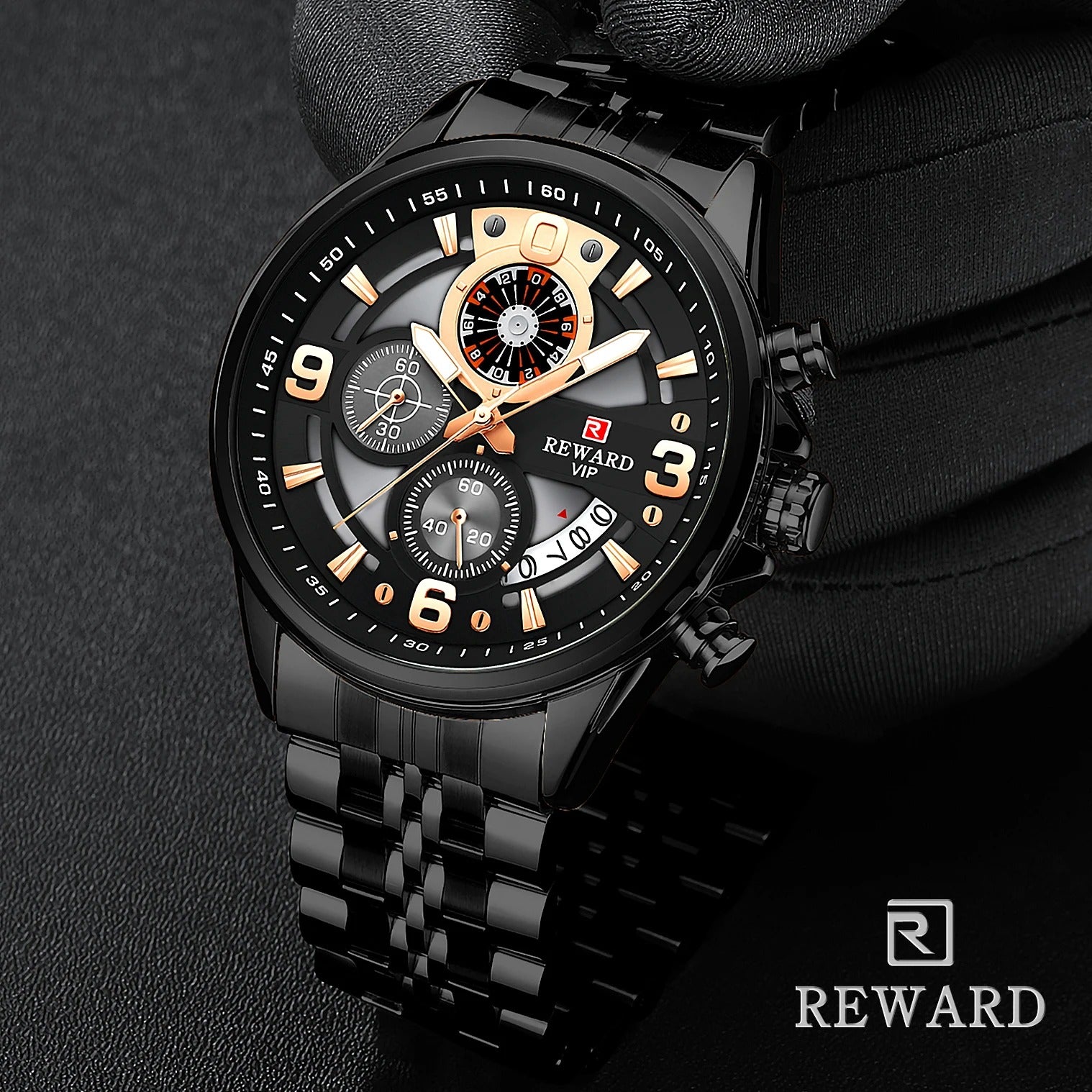 REWARD Design Waterproof Quartz Watches for Men RD81057M