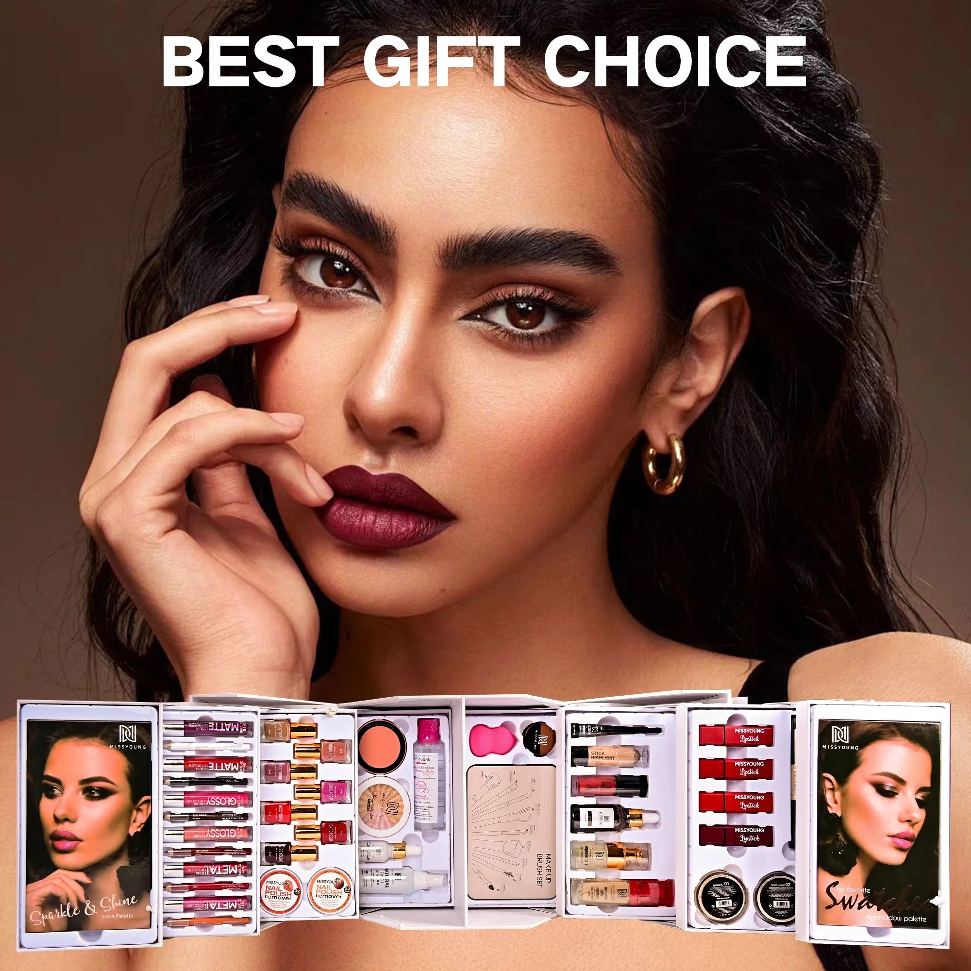 All-in-One Professional Makeup Kit | Complete Cosmetic Set for Women & Girls – Gift & Festival Makeup Set