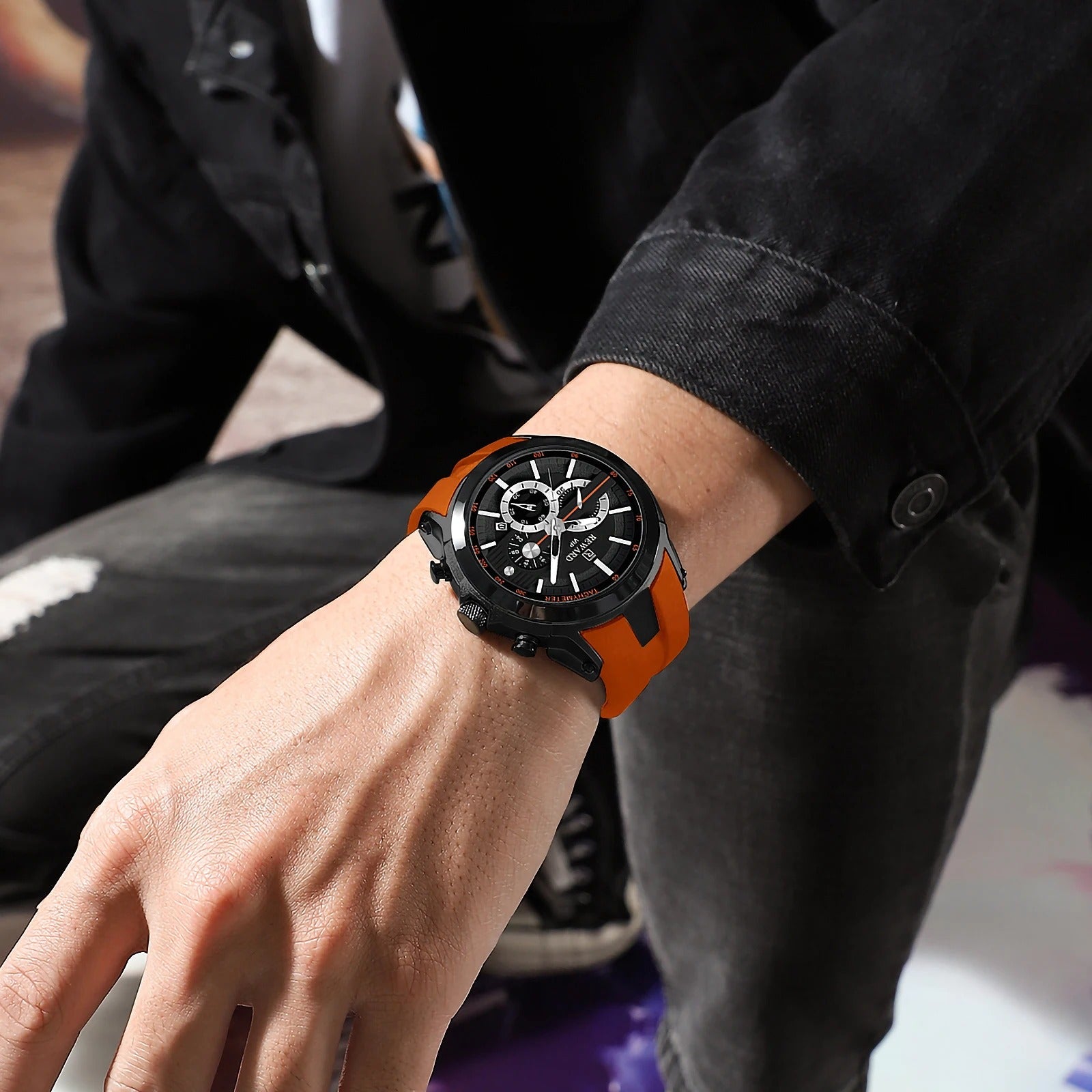 REWARD VIP New Fashion Watch for Men Leather Strap