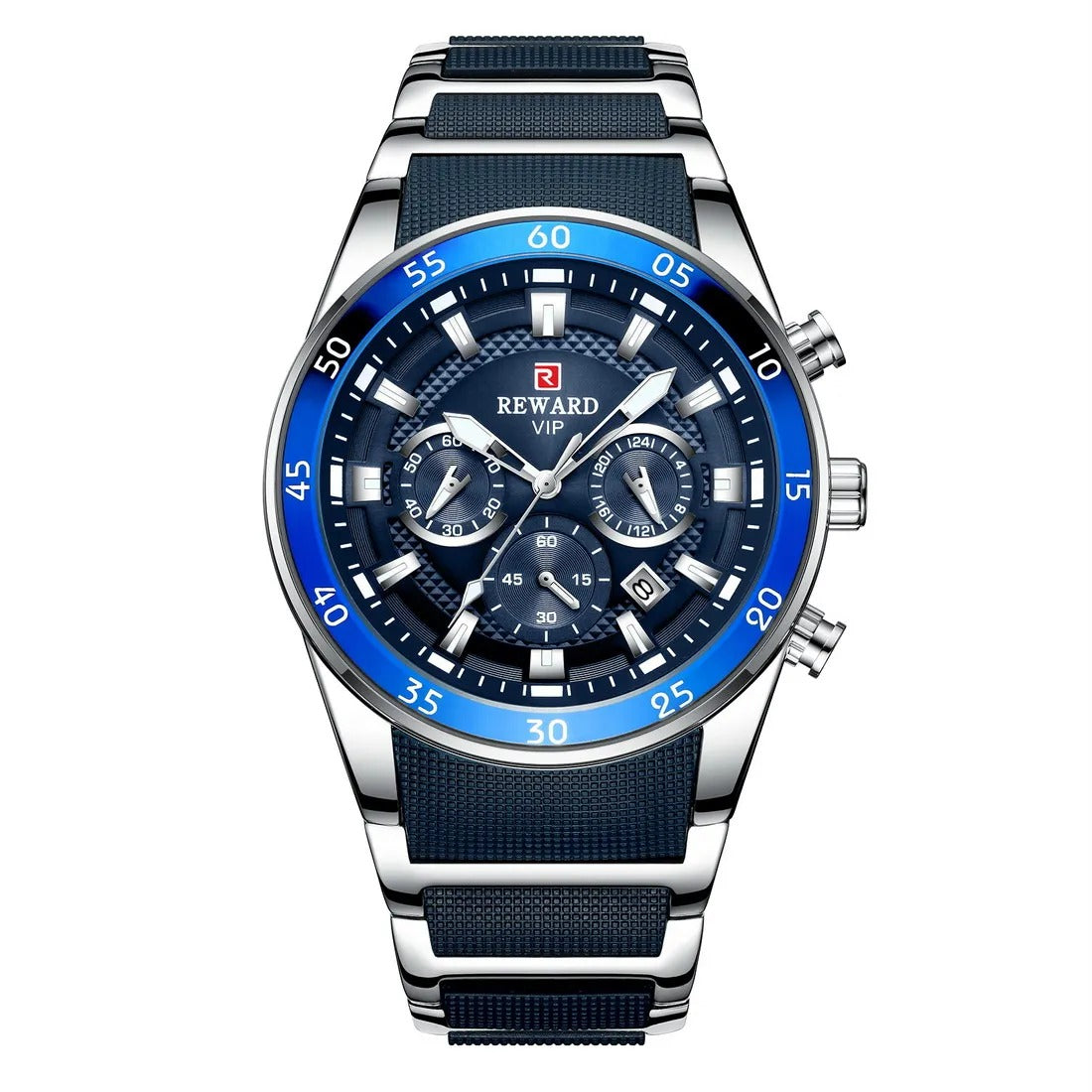 Reward Analog Quartz Chronograph Waterproof Watch - RD81011M
