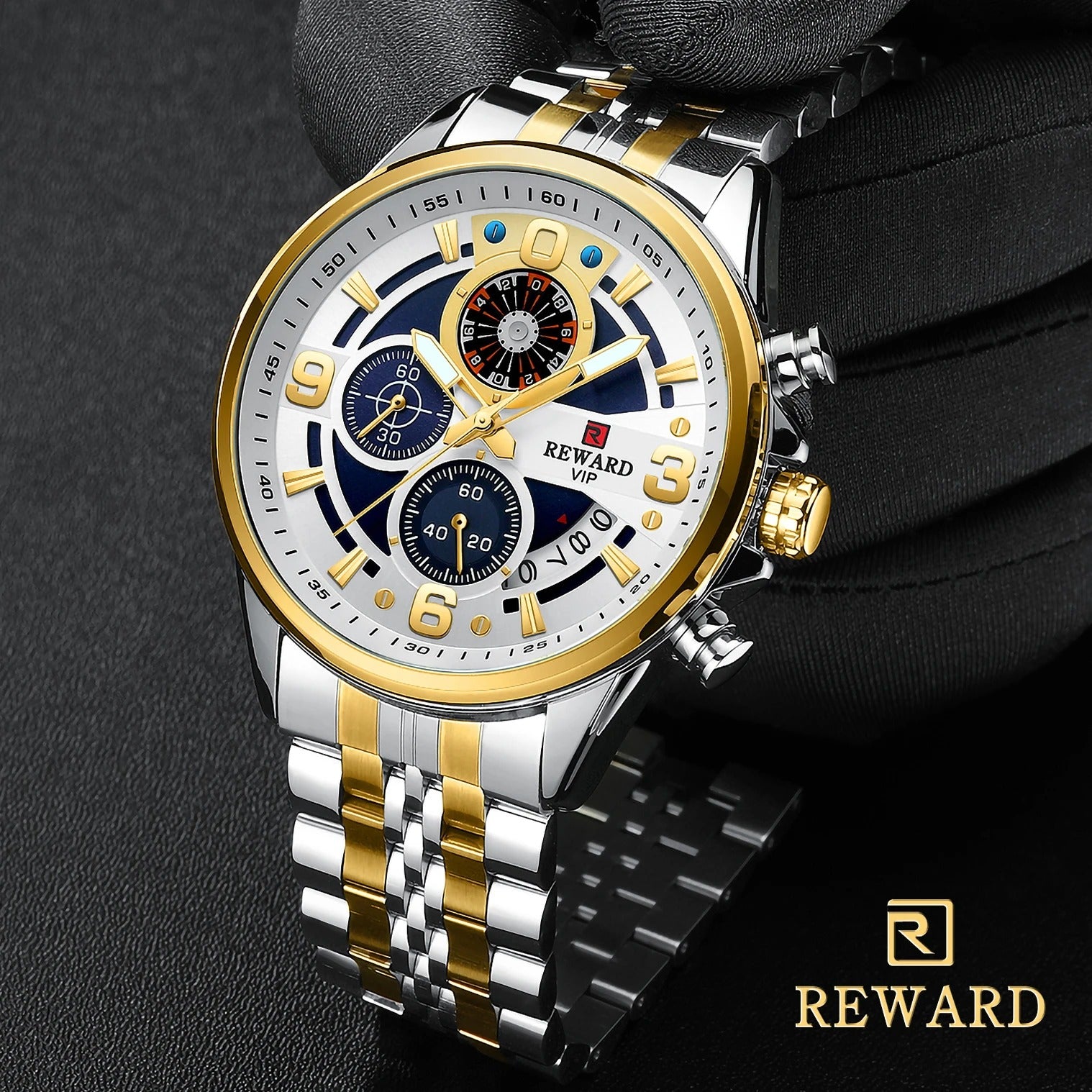 REWARD Design Waterproof Quartz Watches for Men RD81057M