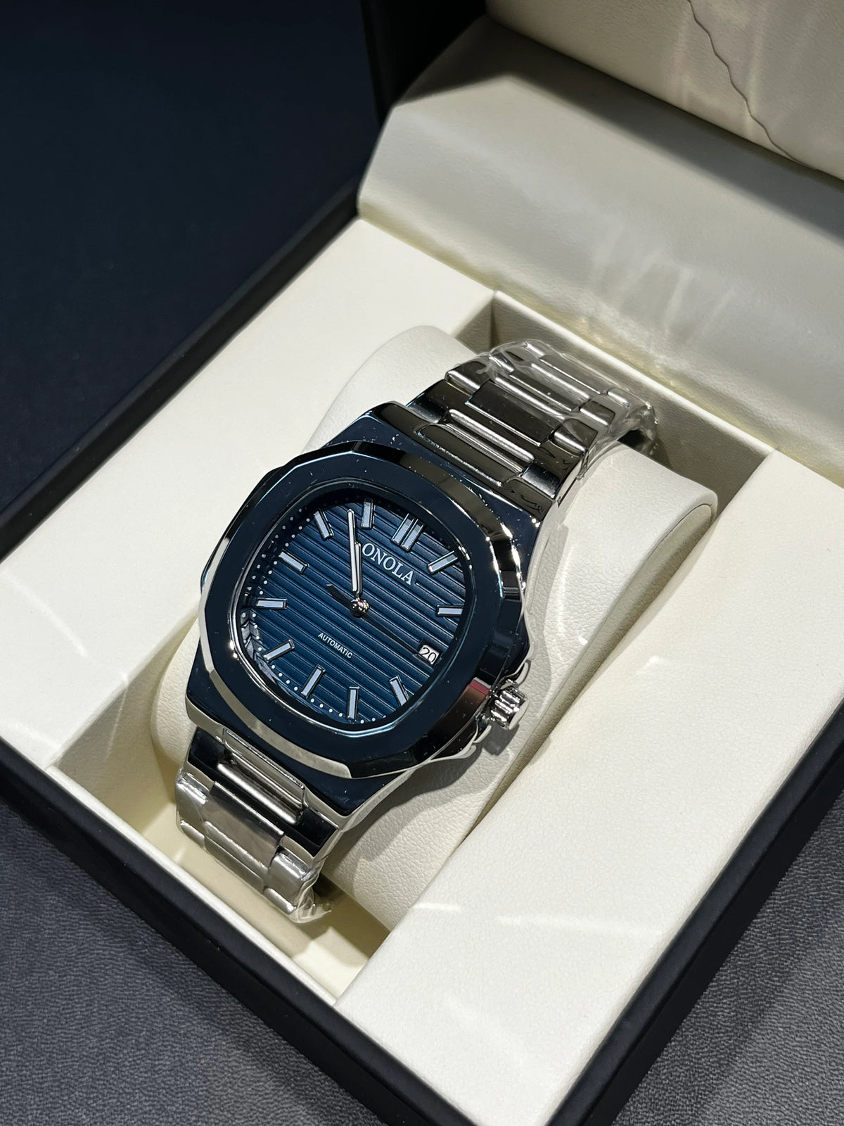 Men’s Modern Automatic Mechanical Watch ONOLA 3853G –  30 m Waterproof Stainless Steel