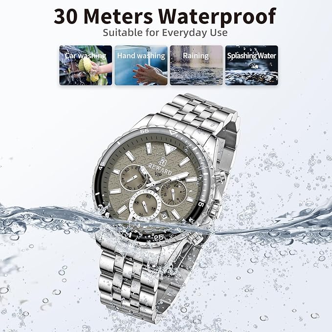 REWARD Watches Gift for Man Stylish Fashion Analog Quartz Watch for Men
