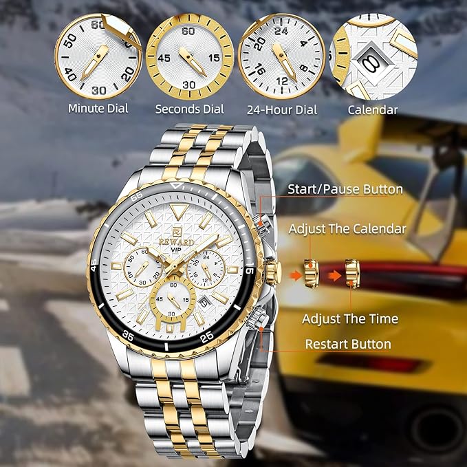 REWARD Watches Gift for Man Stylish Fashion Analog Quartz Watch for Men
