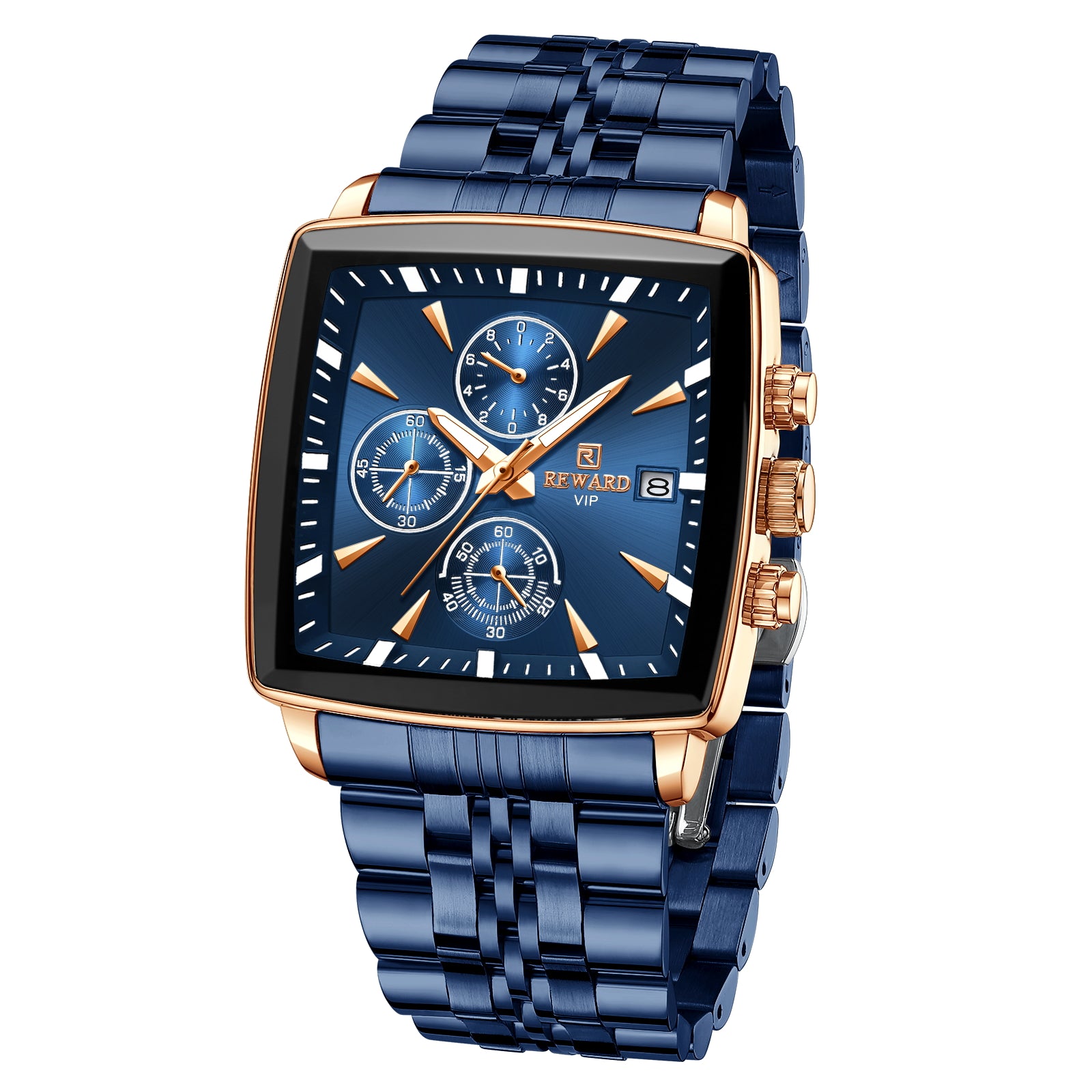 REWARD Waterproof Luminous Stainless Men’s Watch, Premium Men’s Quartz Timepiece - Image 7