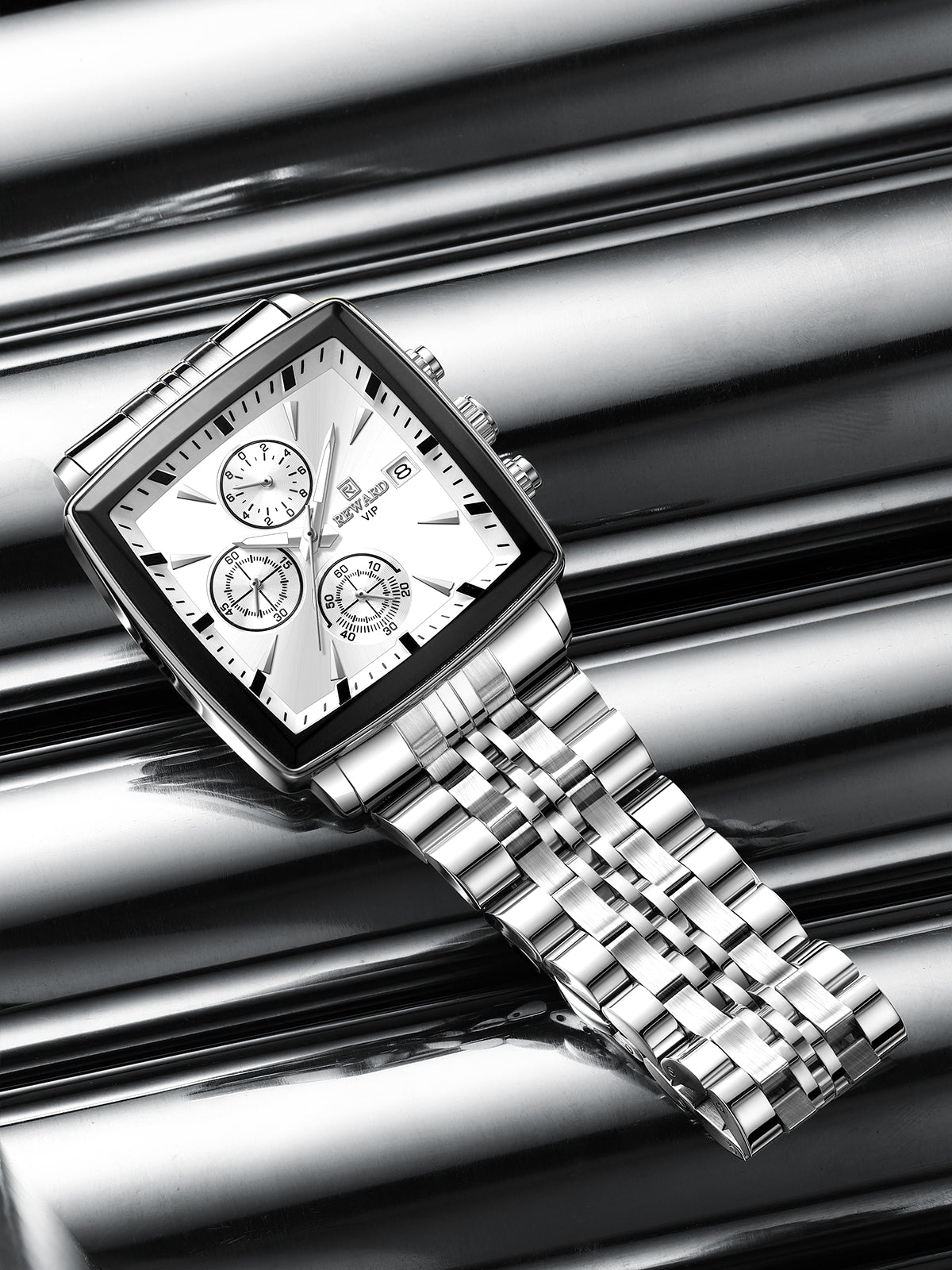 REWARD Waterproof Luminous Stainless Men’s Watch, Premium Men’s Quartz Timepiece - Image 16