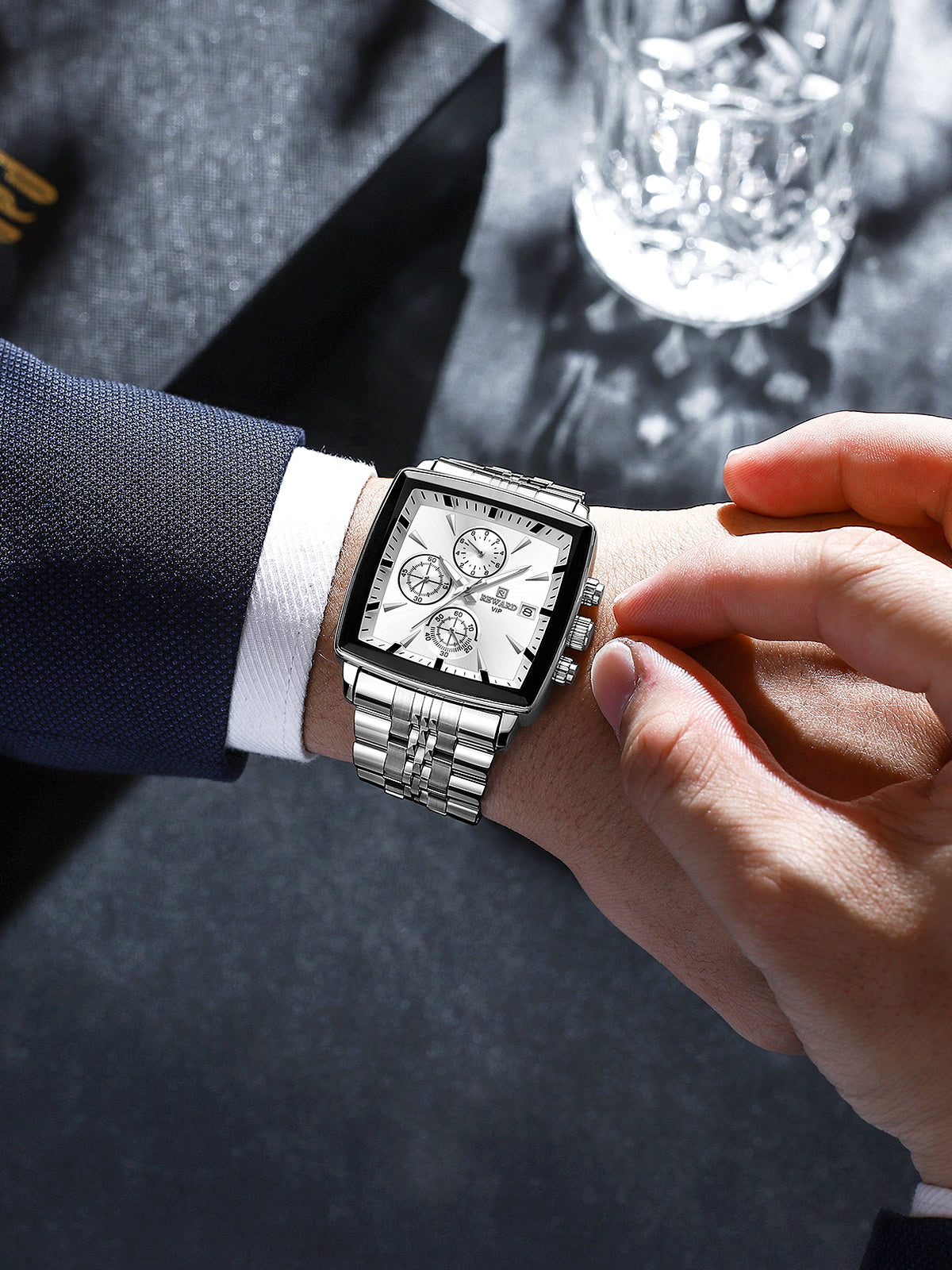 REWARD Waterproof Luminous Stainless Men’s Watch, Premium Men’s Quartz Timepiece - Image 20