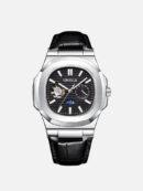 Men’s Hollow Automatic Mechanical Watch ONOLA 3855 – 3 ATM Waterproof Luxury Leather Strap