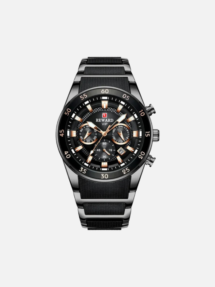 Reward Analog Quartz Chronograph Waterproof Watch - RD81011M